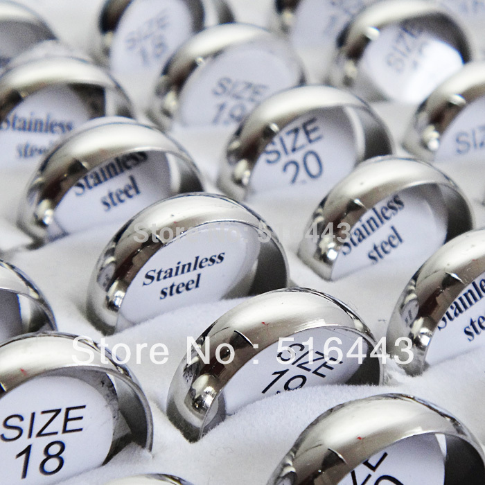 

Wholesale Jewelry 20pcs Stainless steel Arc Silver Rings Charms Mens Womens Rings Free Shipping A-352