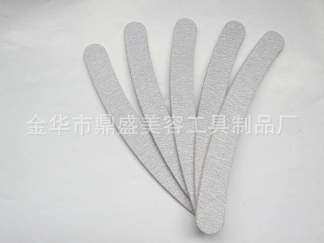 

Wholesale- 10 x Professional Grey Double Sides Nail Files Buffer Slim Banana Grit 180/180 Sandpaper Women Nail Care Tools N480F12121252565 B