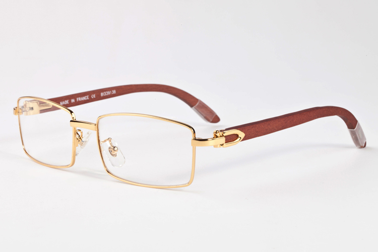 

buffalo horn glasses sports wood sunglasses for men full gold and silver frame square lens fashion sun glasses with original box