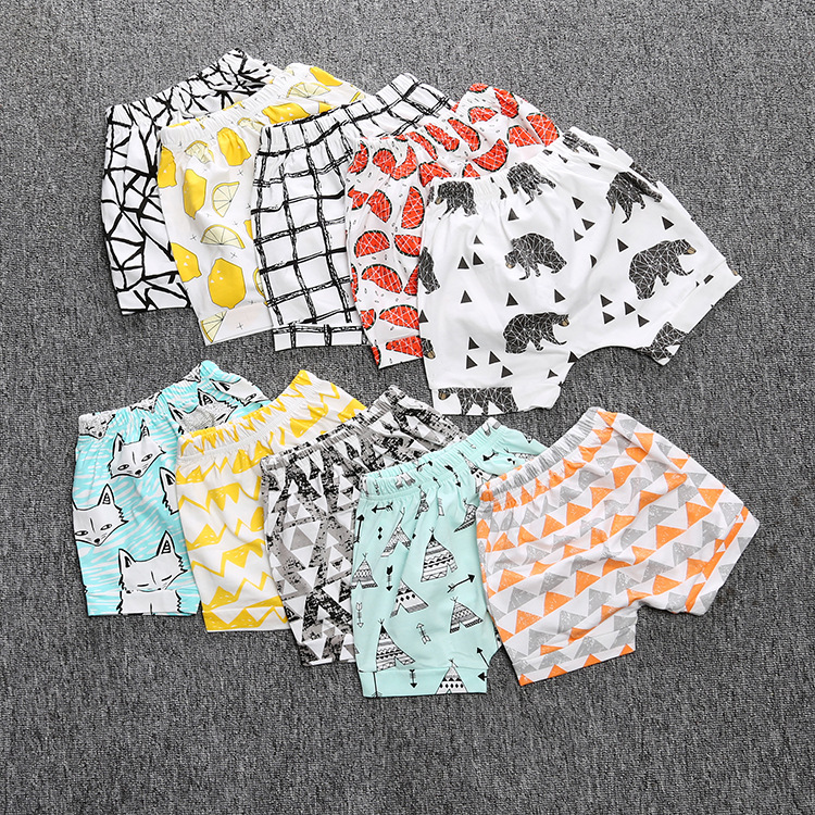 30 Colors Newest INS Kids PP pants baby toddlers boy's girl's ins Geometric Animal Print pants shorts Leggings children clothes-image-404976296