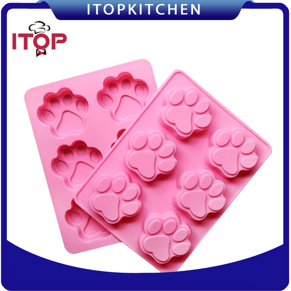 Multifunktionshundetatzen-Drucksilikonform f/ür das Backen der Einfrierenformen Kuchenforms/ü/ßigkeit formen Seifenform