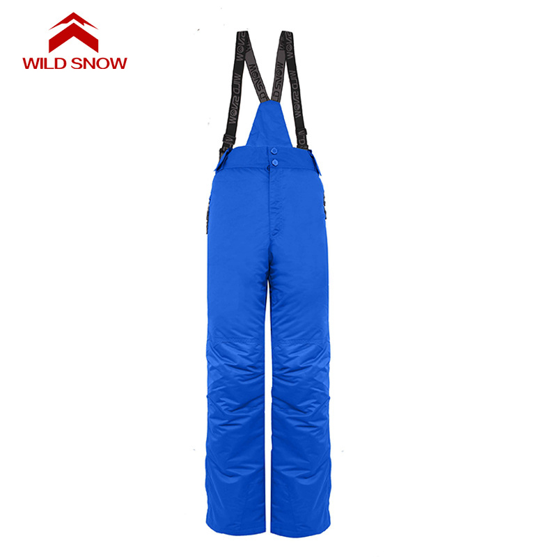 

WILD SNOW Outdoor Sport Pants Men Hiking Camping Pantalon Trekking Windstopper Waterproof Climb Softshell Warm Mens Ski Pant, Blue