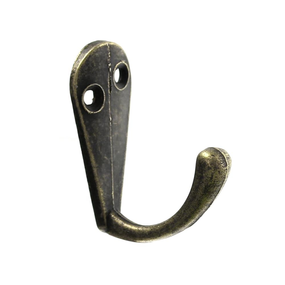 

Wholesale- Single Prong Clothes Coat Robe Purse Hat Hook Hanger Antique Bronze 3.4cm x 1.4cm(1 3/8" x 4/8"), 30PCs 2015 new