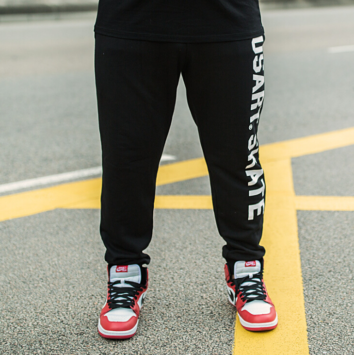 

Men Pencil Pants Plus Size Casual Long Trousers Loose Black Sports Joggers Sportswear Clothing