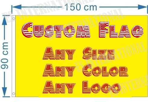 

Custom Flag Any Size Color Logo 3x5 ft custom Banner 90x150cm Company Advertisement Flags
