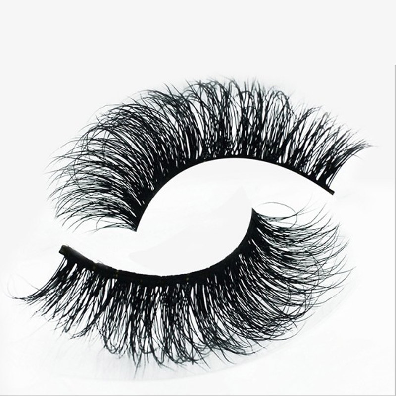 10Pairs 3D Mink False Eyelashes 100% Real Mi nk Eyela shes cross Handmade Makeup Thick A-11 free ship-image-398461204