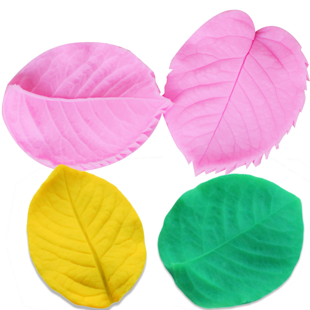 11pcs Gum Paste Flower Mold Austin Rose Petal Calyx Leaf Cutter Sugar Craft Set