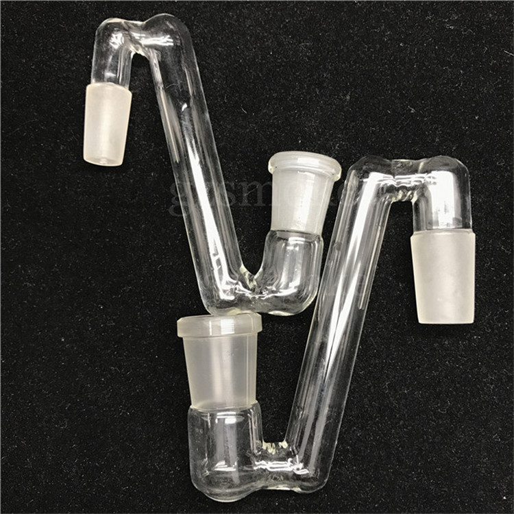 

Glass bong water pipe drop down adapter bongs glass pipes two function male to female 14mm 19mm adapters smoking acccessories hookahs