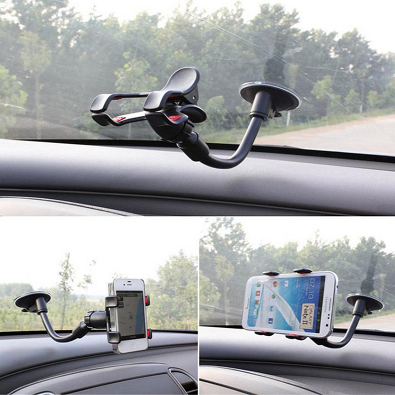 

Universal Cars Windshield Mobile Phone Mount Bracket Holder Stand for iPhone 5 6 7 Samsung S7 S6 edge Retail Package, Black without package