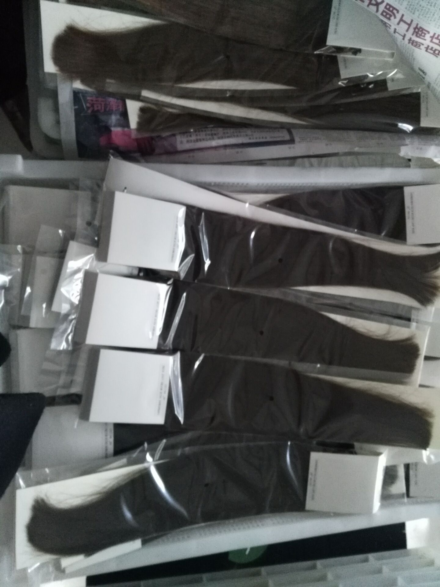 

Grade 10A/Double Drawn--Nano ring hair extensions 1g/s & 200g/Lot Color 4# Silk Straight hair brazilian Remy Hair dhl free