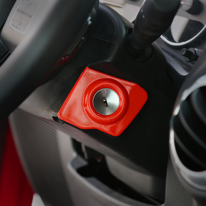 Moteur Démarrer Stop Allumage Clés Couvertures Anneaux Garniture Nouvelle Arrivée Accessoires intérieurs de voiture Pour Jeep Wrangler 2011-2017