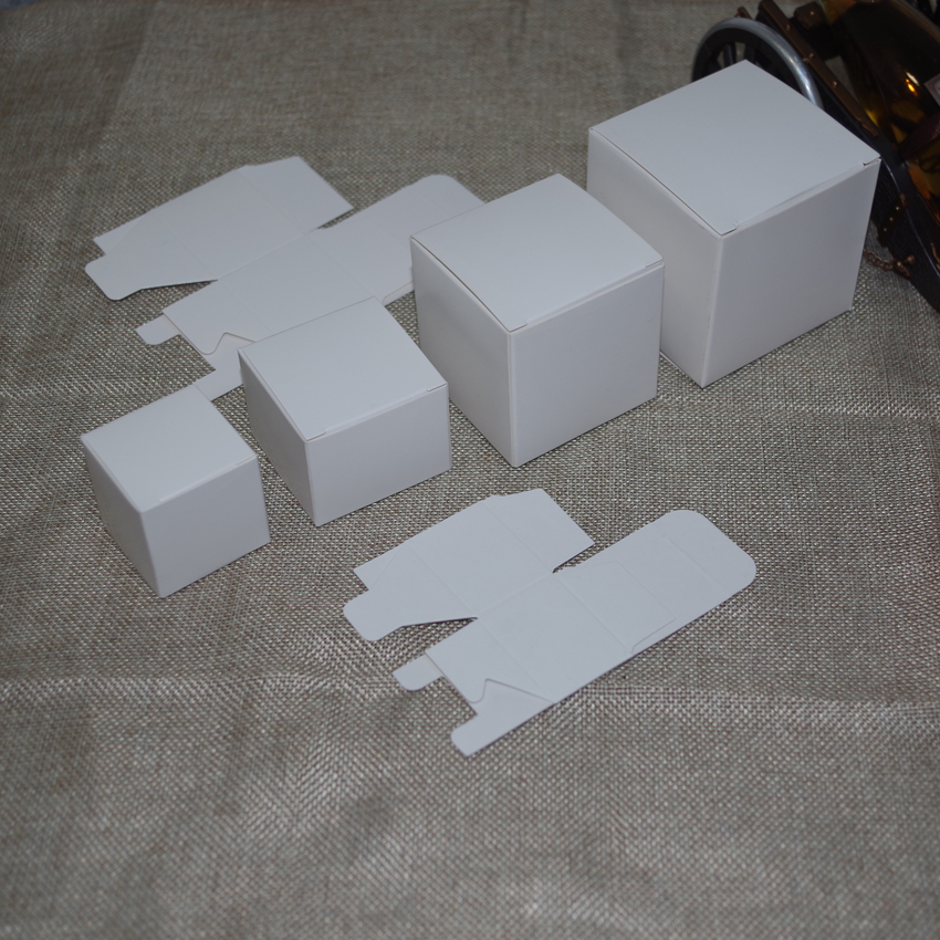 

tubetes 50pcs lot 6cmx6cmx5cm 12cm 8sizes white color kraft paper box diy lipstick perfume bottle packaging for valve tube package