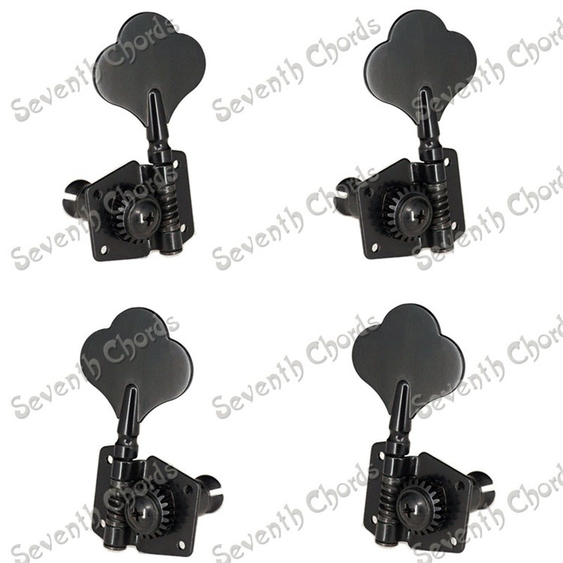 

A Set 4 Pcs Black Open Gear Bass String Tuners Tuning Pegs Keys Machine Heads for Electric Bass Guitar9956925