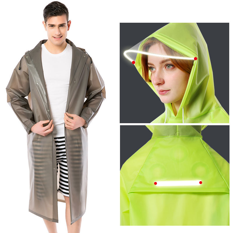 

Yuding Raincoat Reflective Strip Night Rain Coat Breathable Mesh