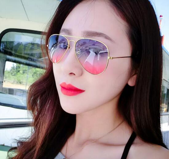 

Cheap Branded 58mm Metal Frame Men/ Women's Sunglasses Gradient Color Lens Sun Glass MOQ 10 pcs