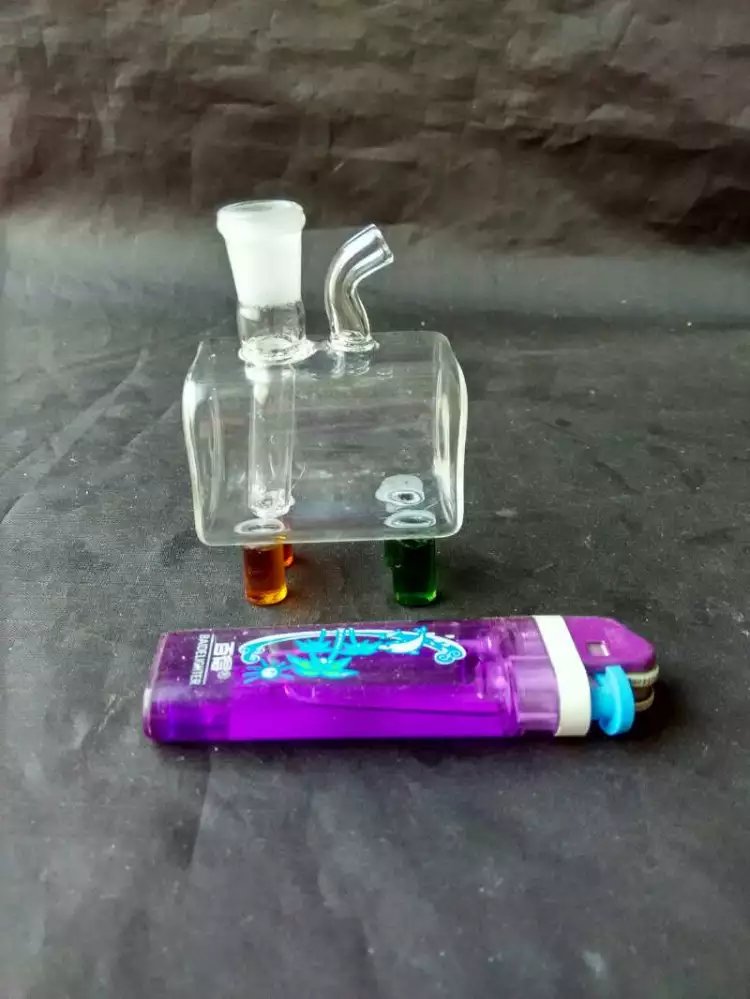 

Color small box hood glass glass bongs accessories , Smoking Pipes colorful mini multi-colors Hand Pipes Best Spoon glass Pipe