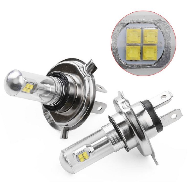 2x 8-LED Luz Antiniebla H7 2525 Bombilla de DRL 80W 1500Lm 6000K Vehículos
