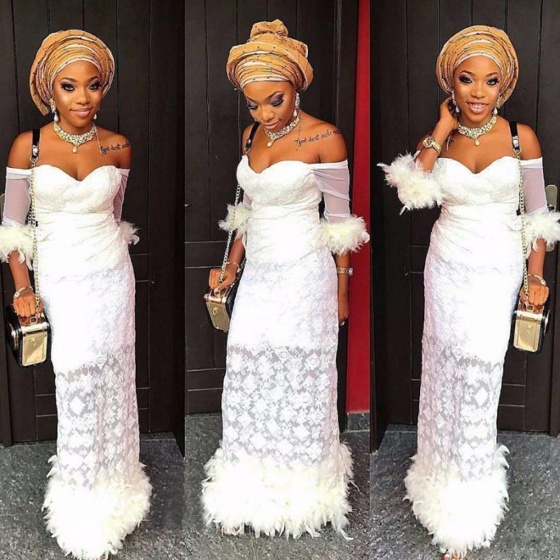 

Sexy Off The Shoulder Lace Prom Dresses Sheer Sleeves Feather South African Evening Gowns Custom Made See Through Formal Party Vestidos, Daffodil