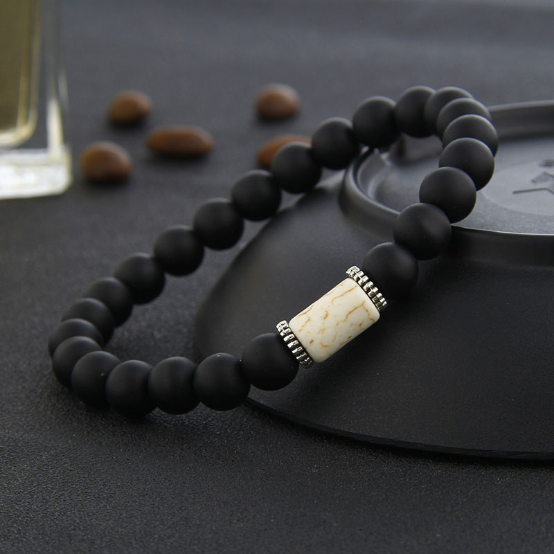 

New Natural Stone Beads Charms Bracelets Volcanic Rock Prayer Beaded Bracelet Handmade Diffuser Jewelry free shipping