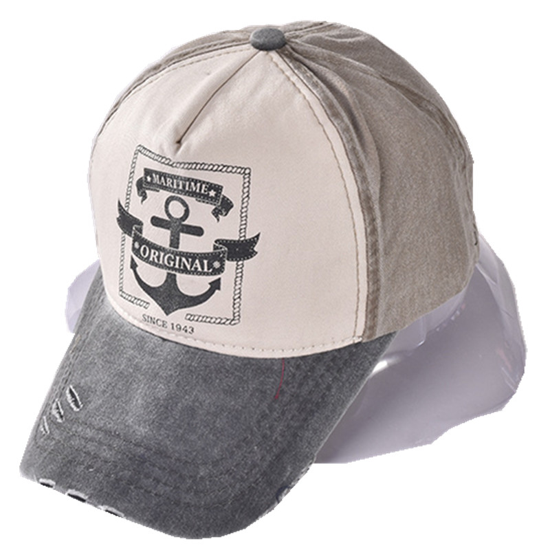 

Pirate Ships Anchor Printing Baseball Cap Multicolor Vintage Hat Washed Canvas Caps Adjustable Hip Hop Hats For Men And Women, Blue;gray
