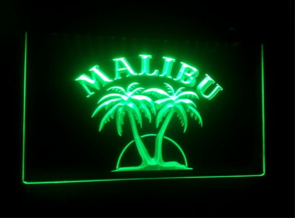 

b21 Malibu Rum Neon Light Sign Decor Dropshipping Wholesale 7 colors to choose