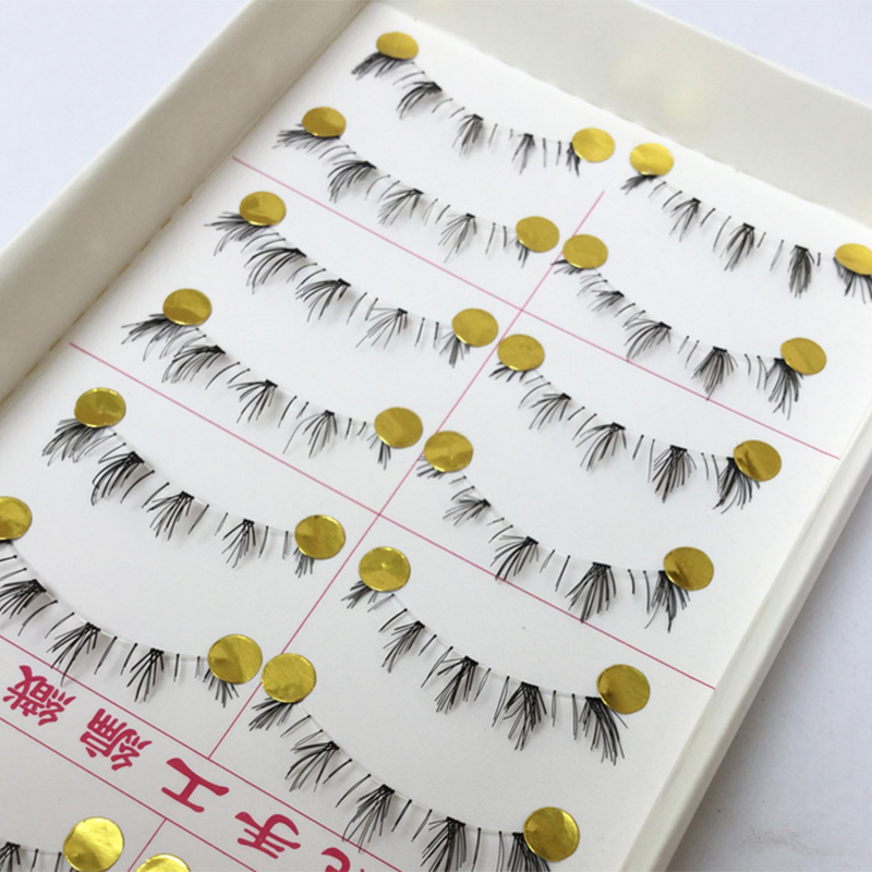 

Wholesale- 10 pairs handmade lower under bottom false eyelashes make up fake eye lashes extension cosmetic beauty tools 047#