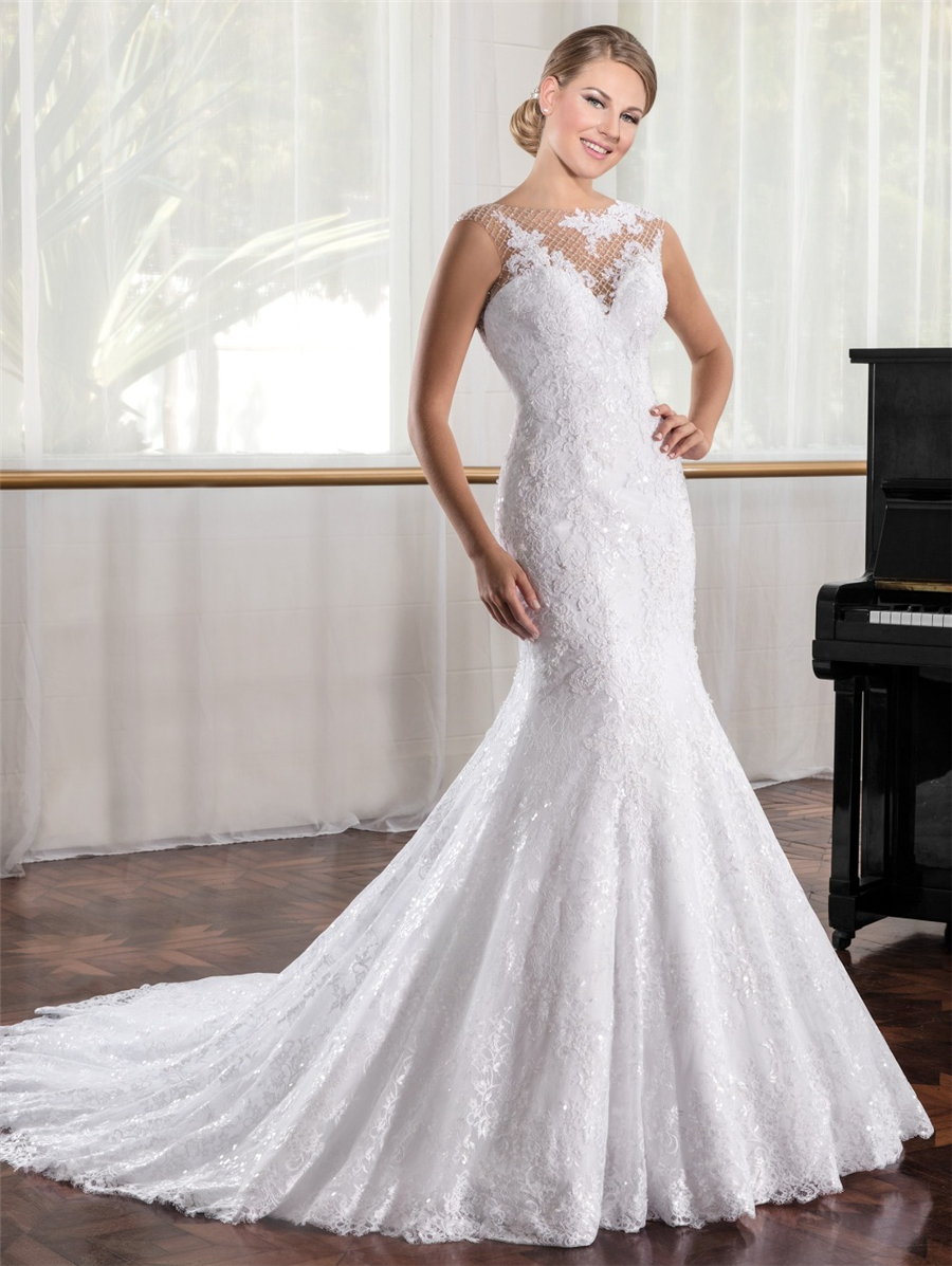 

Vestido de Noiva Sereia Sexy Mermaid Wedding Dresses Bead Sleeveless Back Lace Chapel Train 2021 Trouwjurk, Red