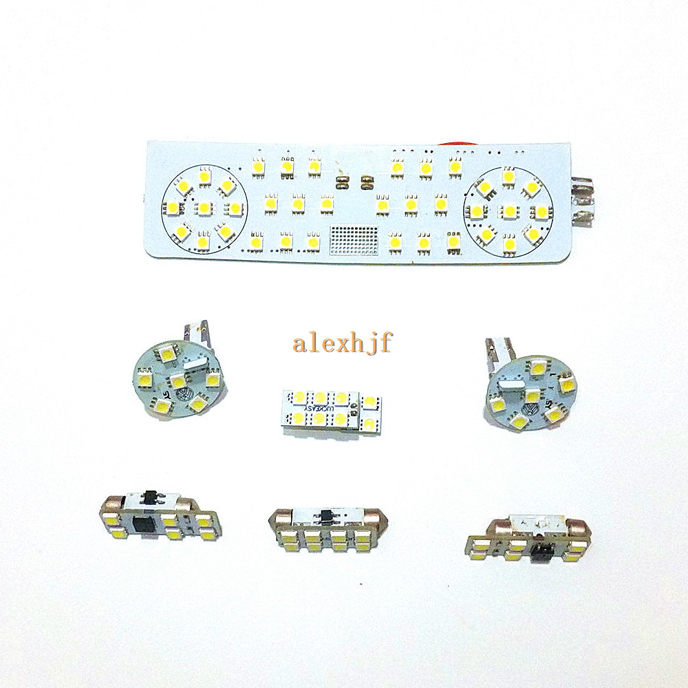 

July King LED Car Interior Reading Lights Case for Volkswagen Golf MK6 2008~12, 7 pcs/set, 6000K White 72LEDs 5050SMD