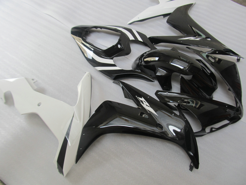 

Injection mold fairings for Yamaha YZFR1 2004 2005 2006 white black fairing kit YZF R1 04 05 06 OT11, Same as picture