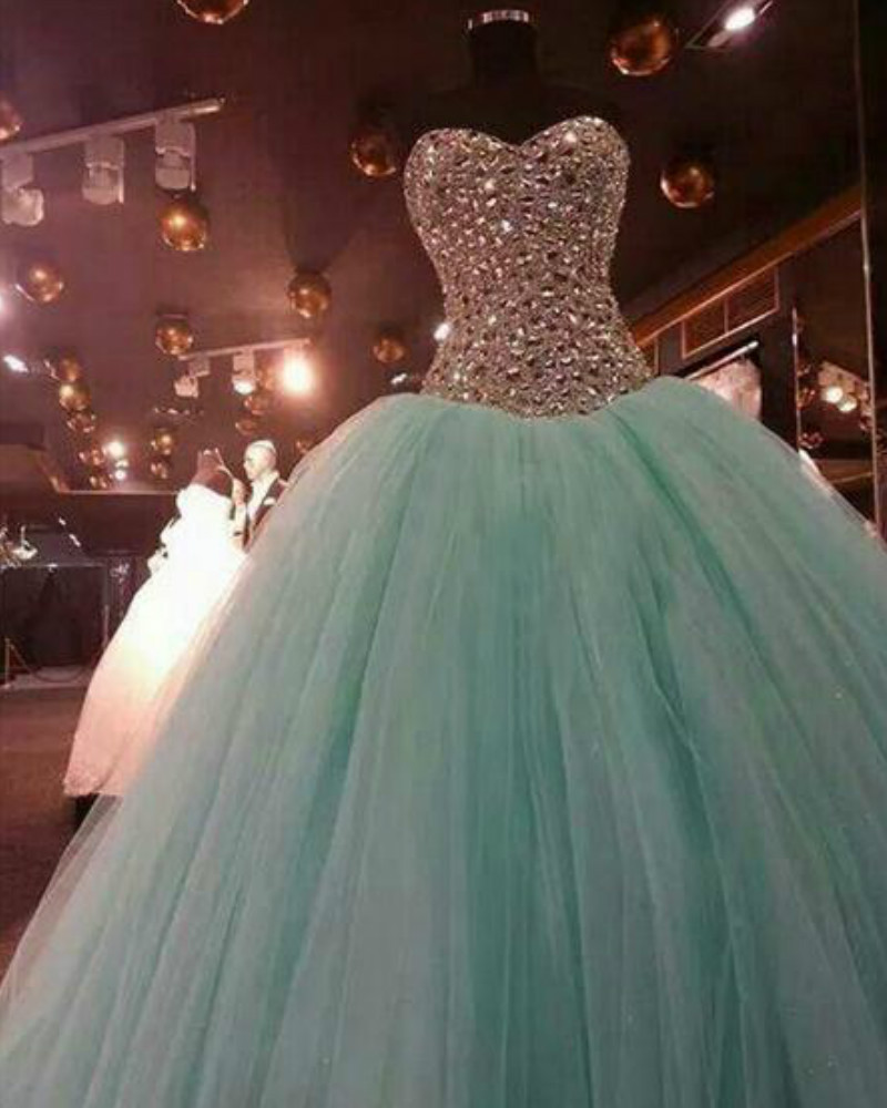

2019 Real as Image Aqua Quinceanera Dresses Ball Gown Bicolor Crystal Beadings Debutante Dresses Sweet 15 Dress Sweetheart Vestido De Fiesta, Black