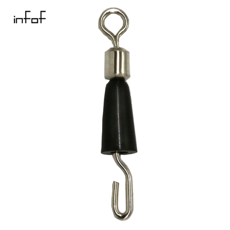 200pieces/lot Fishing Express line swivels Quick Change swivels Freshwater Carp Ice fishing tackle Stainless Fly fishing Line connector-image-373441200