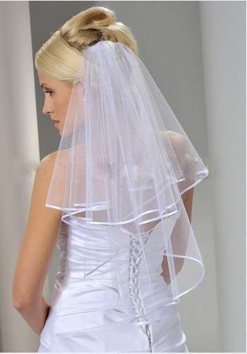 

2017 new stock high quality flexible pipe sails married De blanco attachment De Mariage dance De Mariage Pas Cher sails veil KL698, White