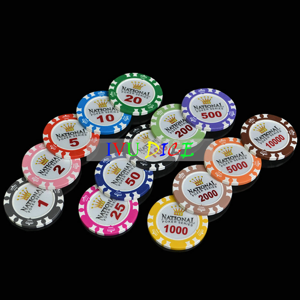 50pcs 14g Monte Carlo Millions Casino Poker Chips $10000