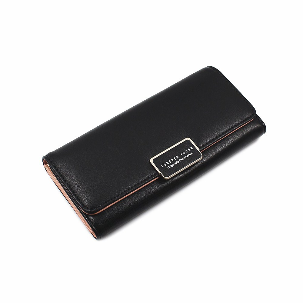 

Women's purse Pure Passport cover large fresh capacity Business card holder natural wallets for female useful long-lived purse, Blue