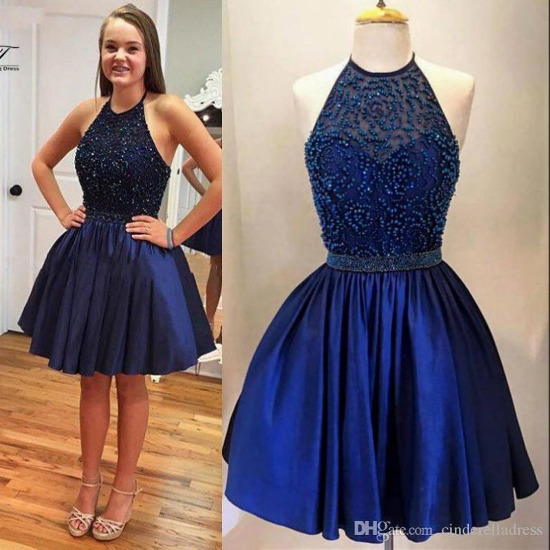 halter top cocktail dress