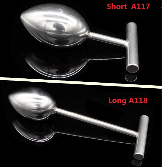 

Latest Heavy Type Metal Stainless Steel Anal Plug Butt Bead Adult Bdsm Game Bondage Anus Sex Toy For Unisex Chastity Belt Device 2 Size