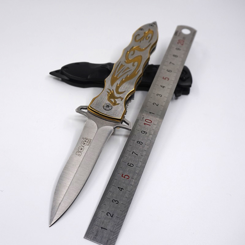 

SOG Rome Pocket Knife Quality 420 Stainless Steel Camping Hunting Folding Swiss Army Knife Multi Tool Survival Knives With Nylon Jacket