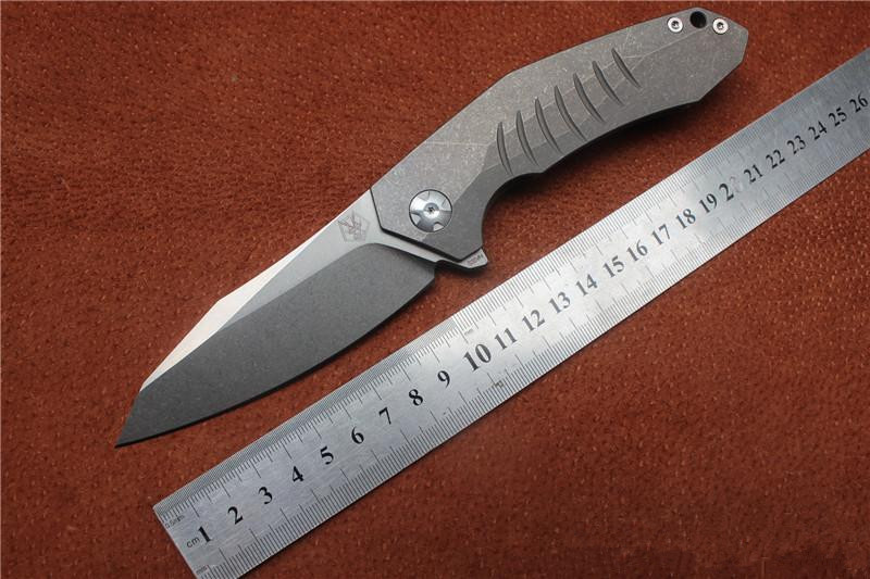 

Free shipping, high quality OEM Viteli TOP1 knife,Blade100%S35VN(Stonewash),Handle:TC4 Plane bearing outdoor camping Folding knife EDC,gift.