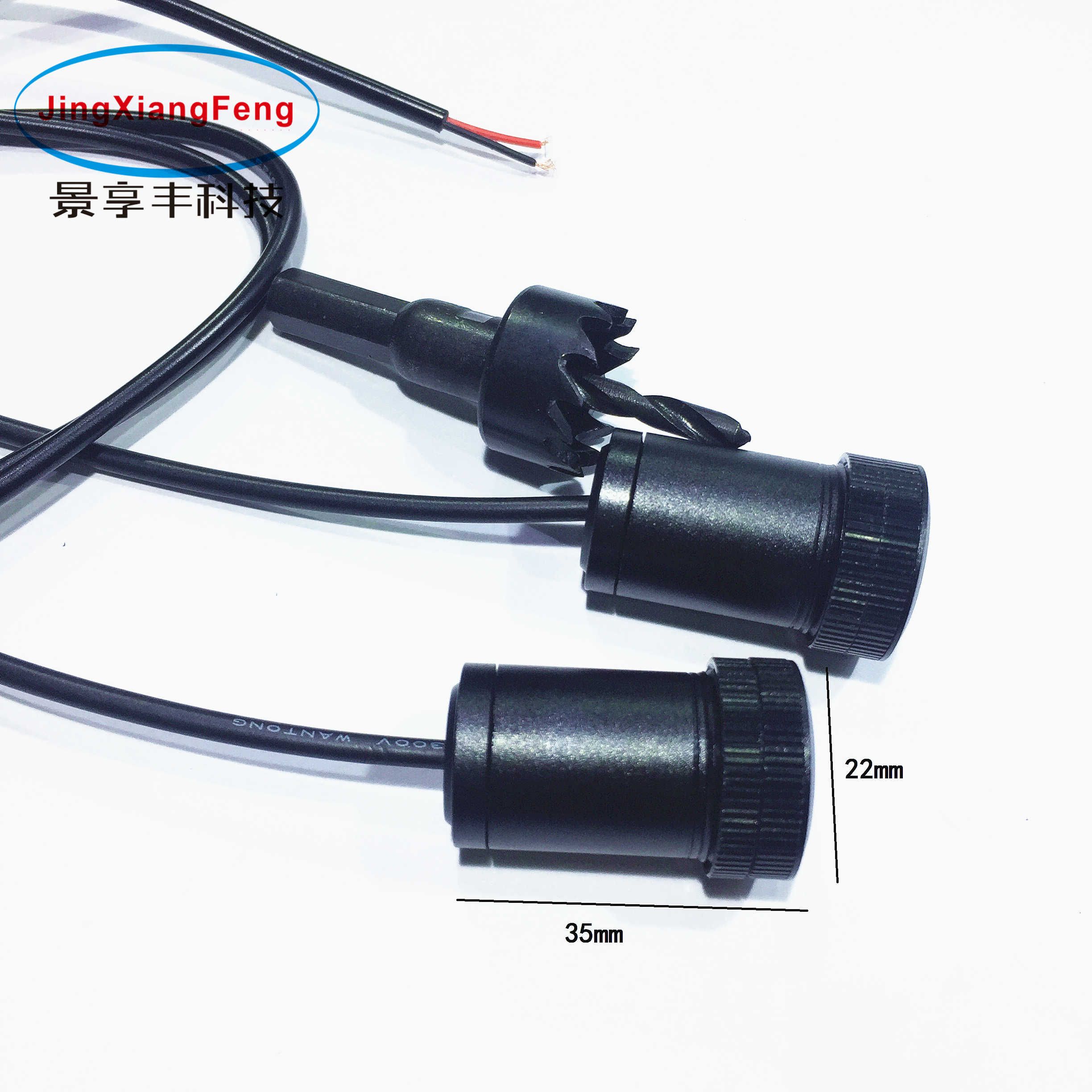 2pcs LED Car door welcome light courtesy led car laser projector Logo Ghost Shadow Light for Citroen for Peugeot for Renault-image-386042317