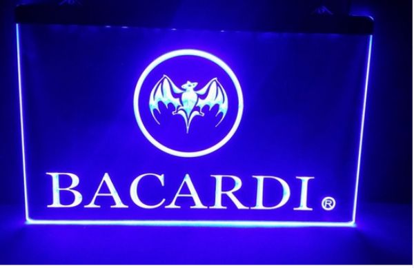 

Bacardi Banner Flag beer bar pub club 3d signs LED Neon Light Sign MAN CAVE home decor shop crafts