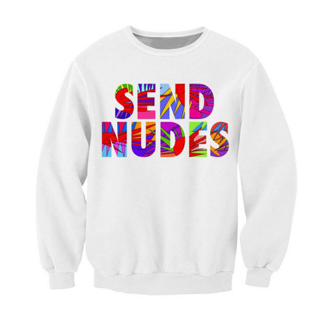 Wholesale- 2016 New arrivals 3D Letter Printed Men's sweatshirt Fashion hip hop Style sweatshirt For Men Casual O-neck Outwear hoodies men