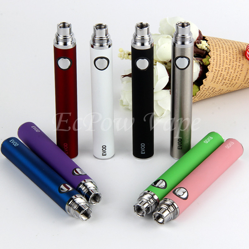 

eVod Vape Pen Batteries Ego 510 Thread 650mah 900mah 1100mah Battery eCig Vaporizer For CE3 CE4 CE5 MT3 H2 Atomizers Cartridge Ecigarettes