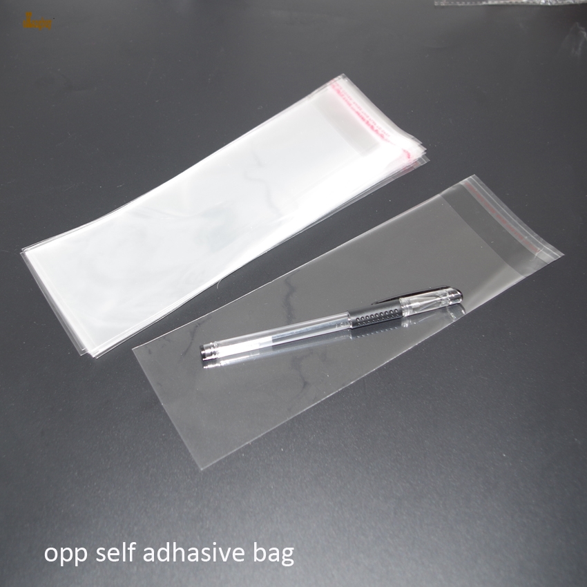 500pcs Clear Resealable BOPP/Poly/ Cellophane Bag 6x15 cm Transparent OPP gift bags Plastic packaging bags Self Adhesive Seal-image-400627387