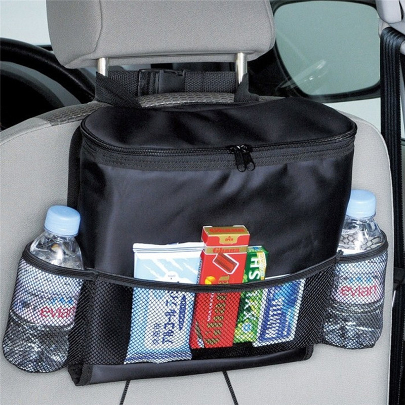 

2pcs Car Seat Organizer Bag Auto Multi Pocket Arrangement Cooler Bag Back Seat Chair Styling Cover Cooling Storage Holder