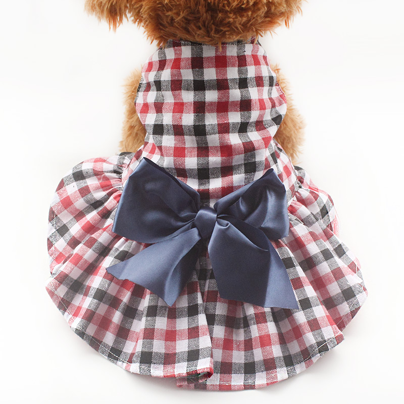 

armipet Fashion Plaid Dog Dresses Princess Dress For Dogs 6071062 Puppy Clothes Supplies  S M L XL, Red