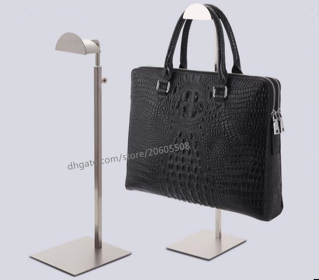 

Fashion high quality stainess steel handbag display stand wig purse bag display holder rack shelf adjustable hanger hooks Free shipping