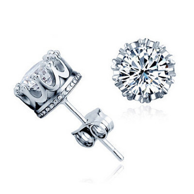 Wholesale 1 Paire Femme Bleu Cristal Strass longue oreille Goujon Boucles D/'oreilles Créoles 106