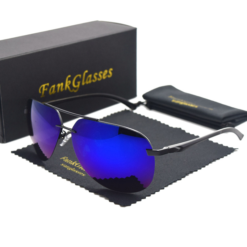 

F8016 Aluminum alloy Polarized Sunglasses Men Coating Mirror Sun glasses Brand Designer Oculos Male Female Eyewear For Men