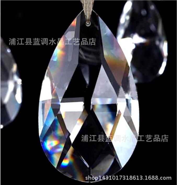 

Glass Crystal Chandelier Prisms Ceiling Lamp Teardrop Pendants Bead Curtain Accessories Wedding Decorate Kind of Size, White