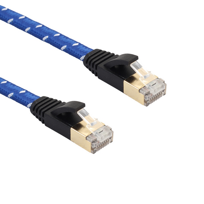 

10m CAT7 Ethernet Internet Network Patch LAN Flat Cable Cord For Computer Laptop